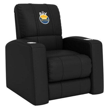 Dreamseat Home Theater Recliner with Golden State Warriors Secondary Logo XZ418301RHTCDBLK-PSNBA30088